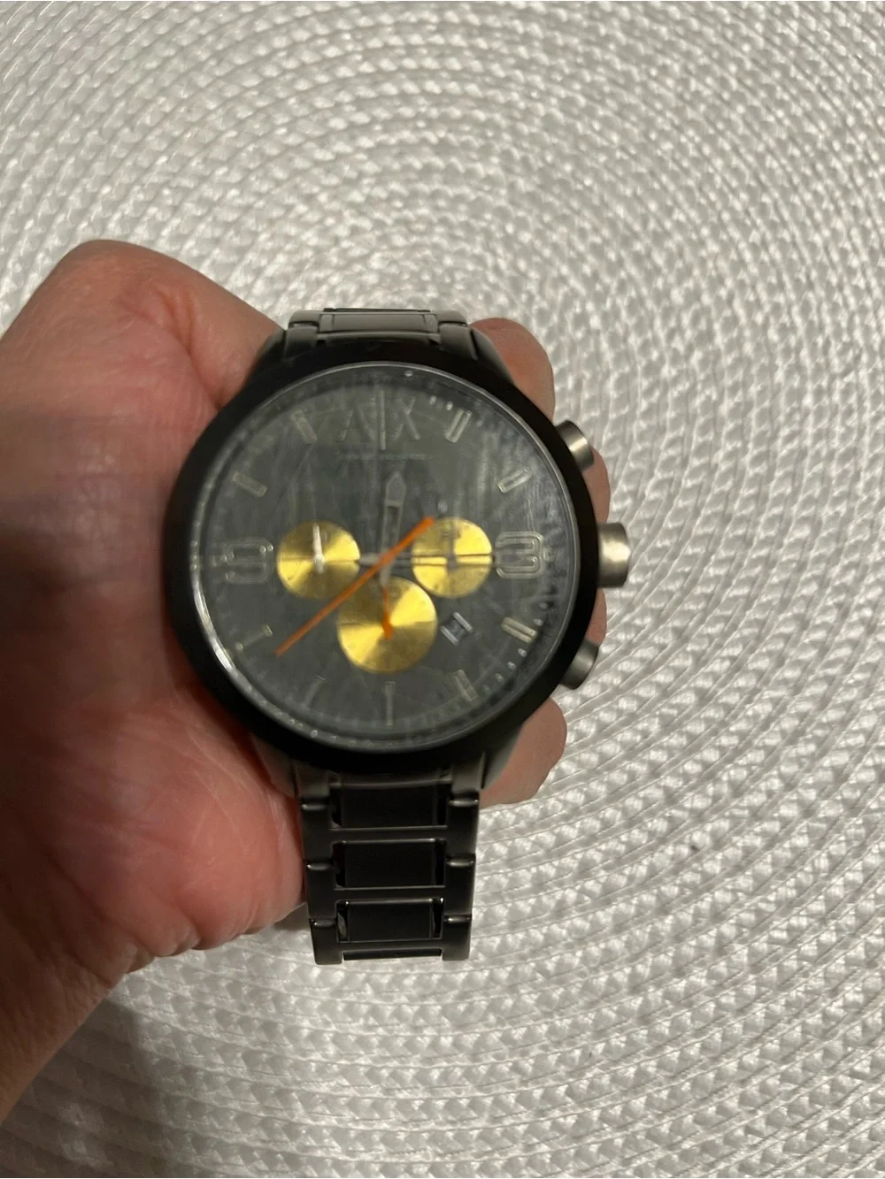 Armani Exchange grey chronograph